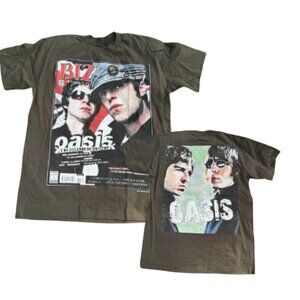 Oasis Rare Y2K VNTG 90s AOP All Over Print Back And Front Design 100% Cotton XL